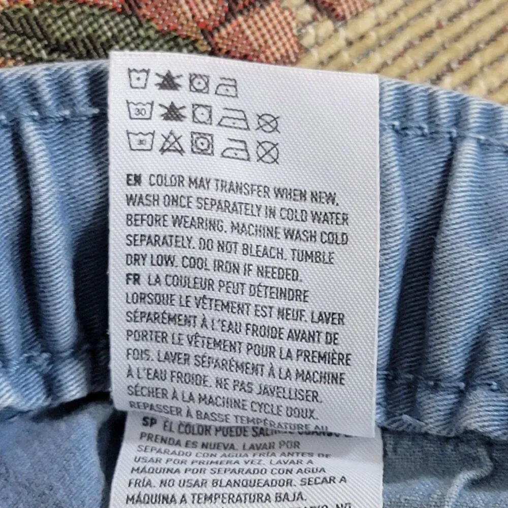 American Eagle Jogger Pants Mens LT Blue Light Wash Active Flex 37x30